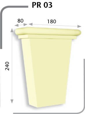 Poliüretan Pencere Üst Taç & Aksesuar — Model PT-03