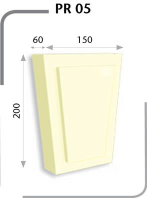 Poliüretan Pencere Üst Taç & Aksesuar — Model PT-05